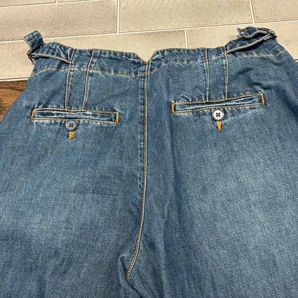 Anthropologie Pilcro high rise, pleated, wide-legged denim trousers, size 27 - Picture 6 of 7